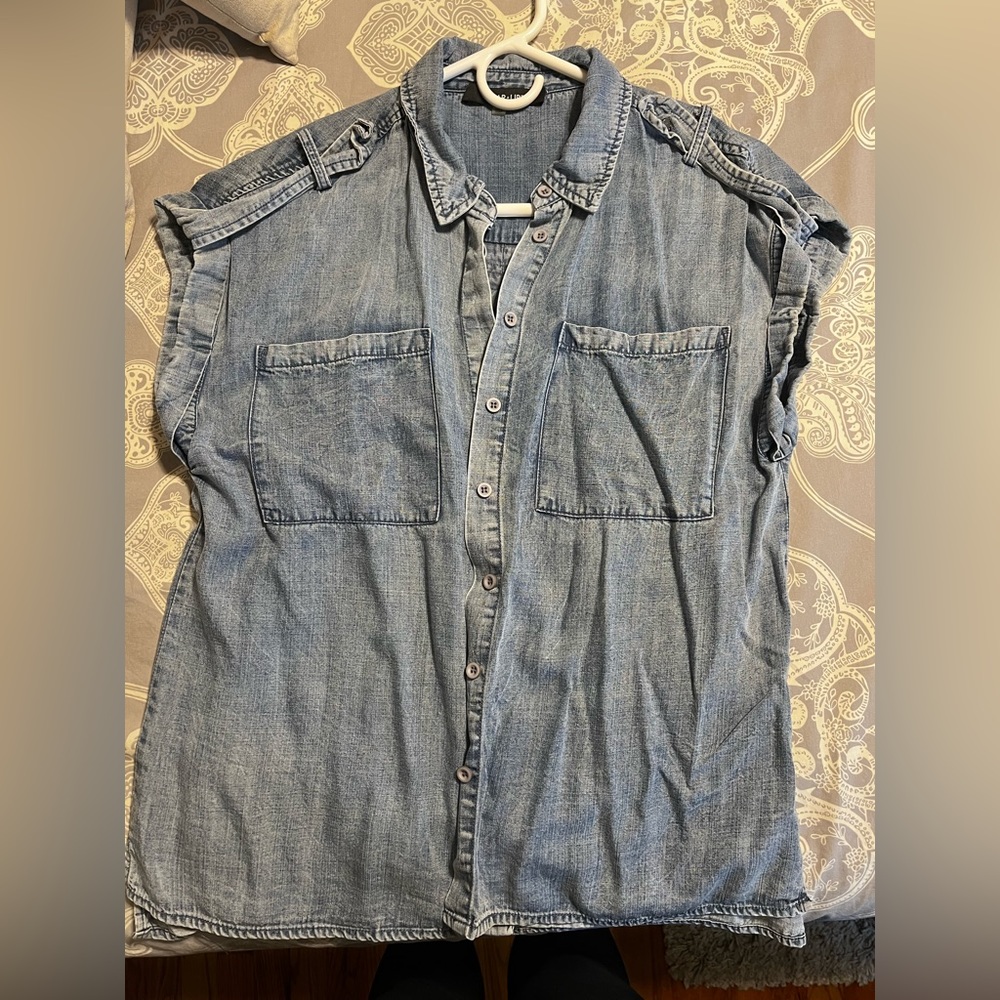 Denim Short sleeve Shirt